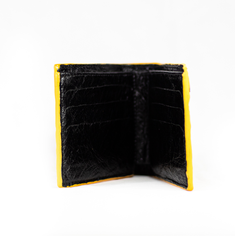 Cartera Caimán Belly  Miel / Amarillo mantequilla