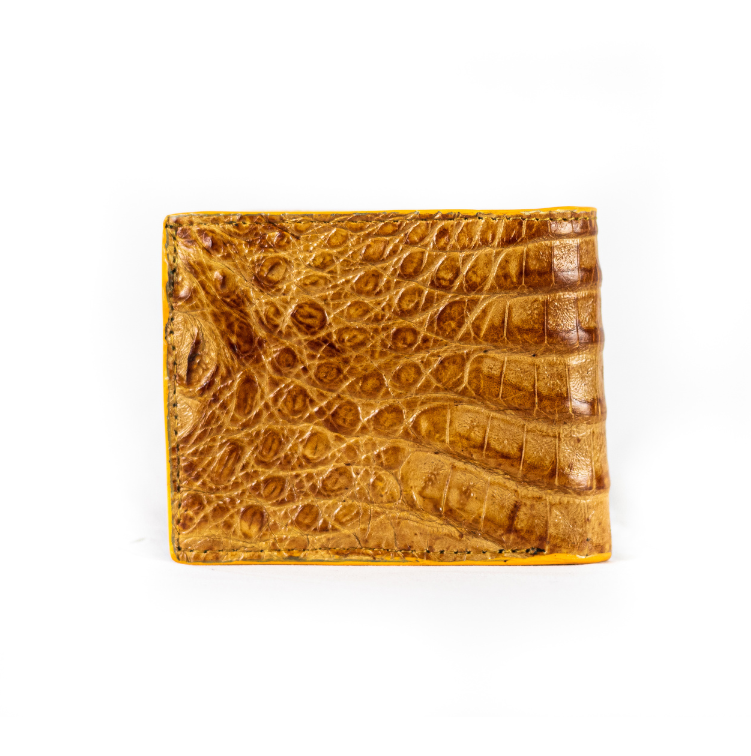 Cartera Caimán Belly  Miel / Amarillo mantequilla